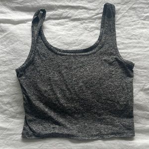 Grey Outdoor Voices Cloud Knit crop top